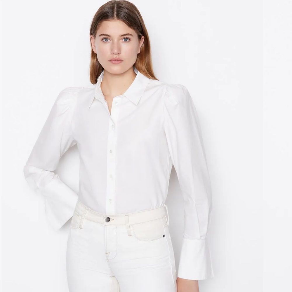 Voluminous Puff Sleeve Shirt
in Blanc Frame shirt NWT